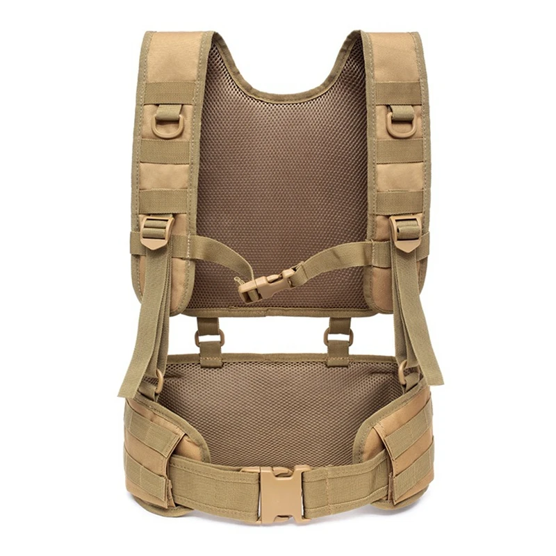 Outdoor Hunting Vest - เสื้อกั๊กยุทธวิธีแบบถอดได้ Molle Chest Rig Airsoft เข็มขัดคาดเอว