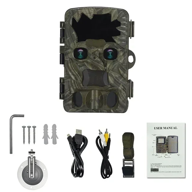 Hunting Outdoor Camera - กล้องติดตามสัตว์ป่า H8201 ระบบมองกลางคืน 4K HD ความละเอียด