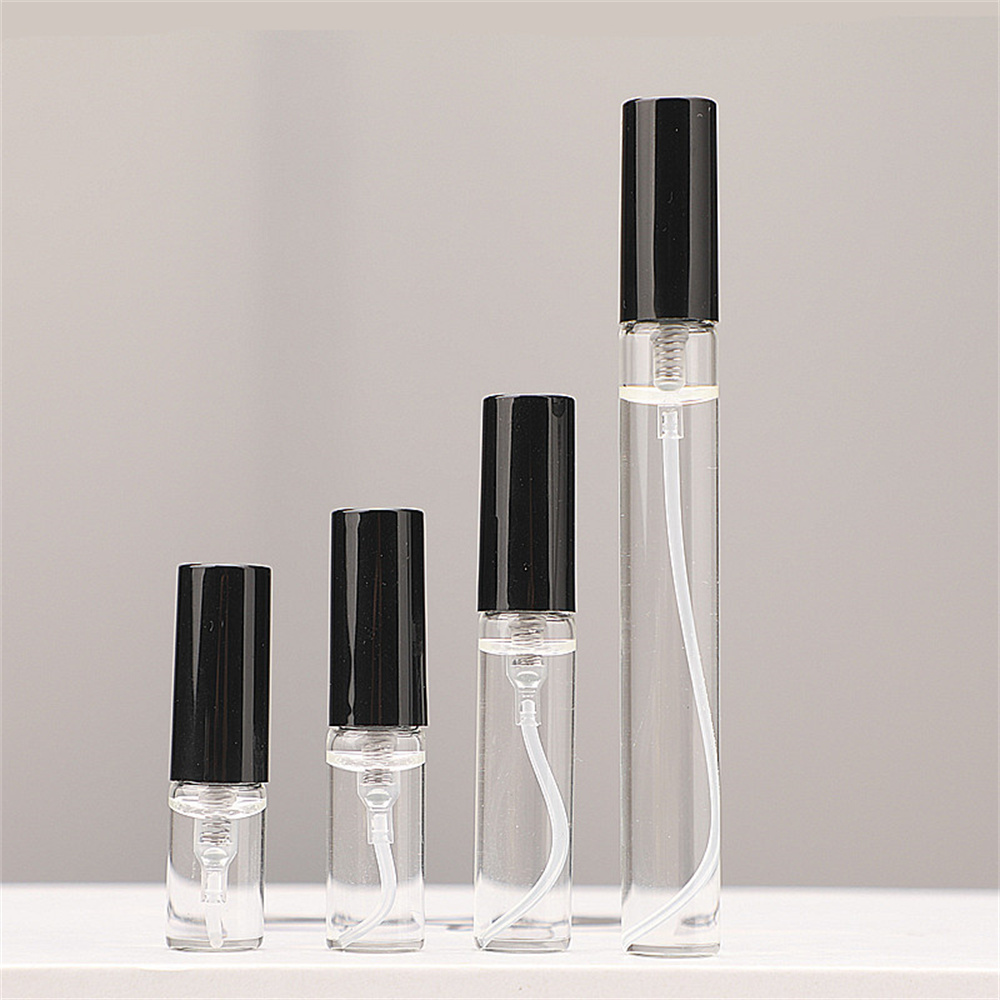 Scent Eliminator Spray - ขวดสเปรย์น้ำหอมเปล่าขนาดเล็กแบบพกพา5ชิ้น2มล./3มล./5มล./10มล. ขวดเครื่องสำอางตัวอย่างขวดเติมได้ฟรีเครื่องมือบรรจุ