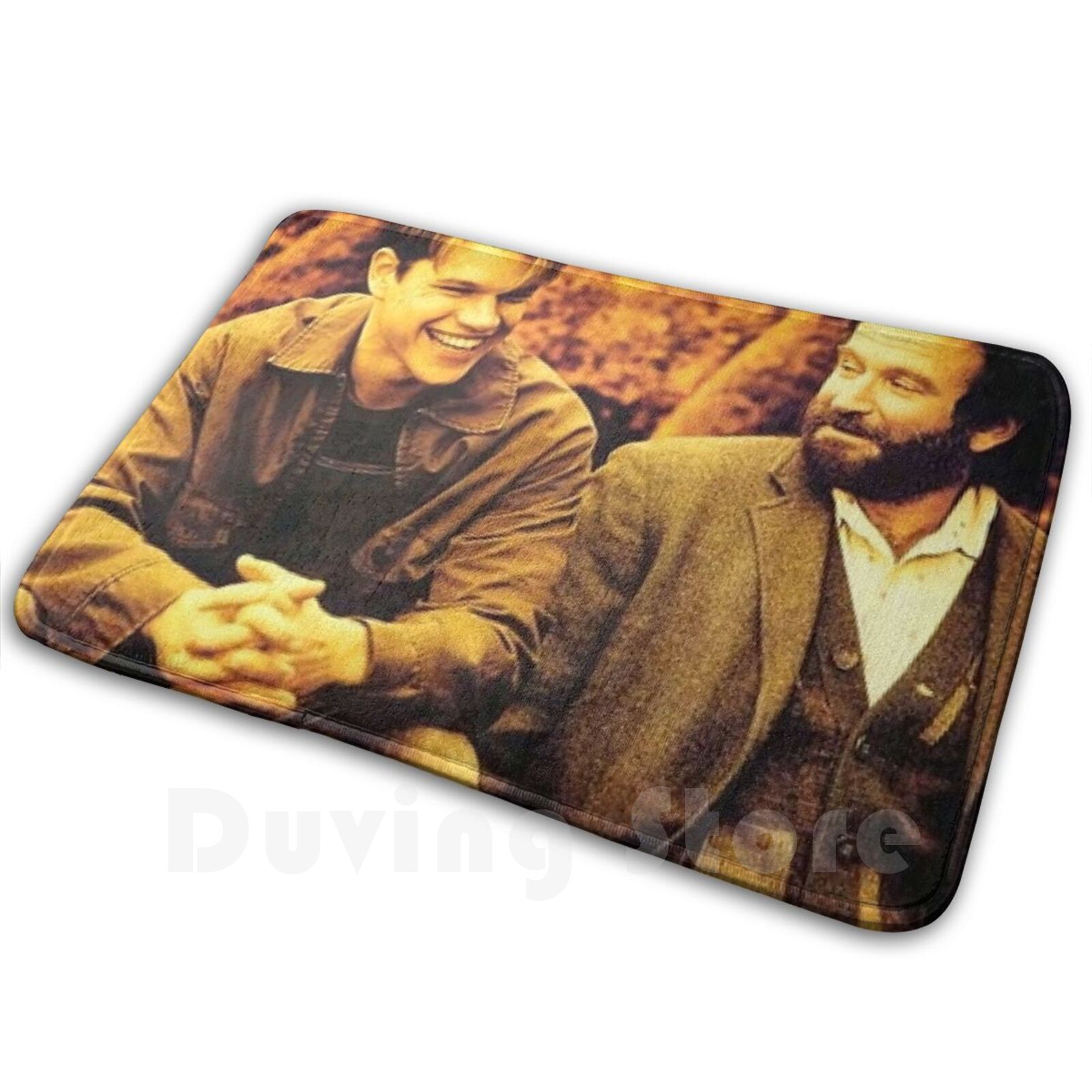 Hunting Outdoor Rug - วิลเลียมส์ แมตต์ เดมอนโปสเตอร์พรมพรมเบาะนุ่มภาพยนตร์การล่าสัตว์เบน มิต วิทยาลัยเดมอน ซัลวาโตเร่เก่าดีหนุ่ม
