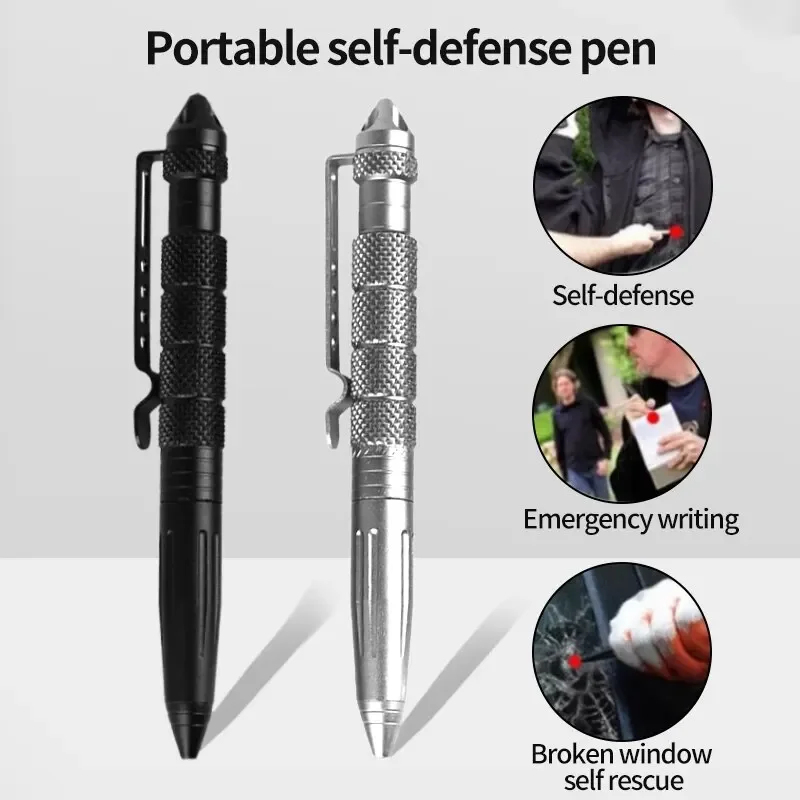 Tactical Pen Tool - ปากกายุทธวิธีอเนกประสงค์ ทังสเตนสตีล ที่ทุบกระจก เครื่องมือเอาตัวรอดกลางแจ้ง