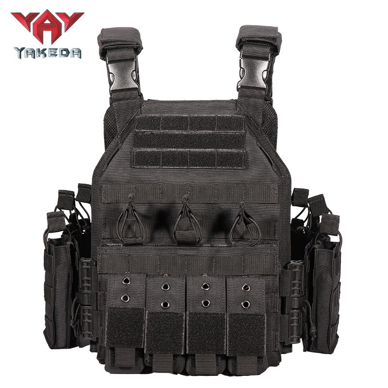 Outdoor Hunting Vest - YKEDA 1000D แผ่นไนลอน Carrier เสื้อกั๊กยุทธวิธีการล่าสัตว์กลางแจ้งป้องกันปรับ MOLLE