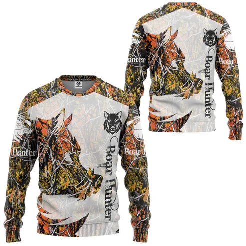 Wildman Hunting & Outdoor Linton'S Corner Silver Lakes - เสื้อยืดลายพรางล่าสัตว์ หมูป่า เสื้อยืดผู้ชาย พิมพ์ลาย 3 มิติ