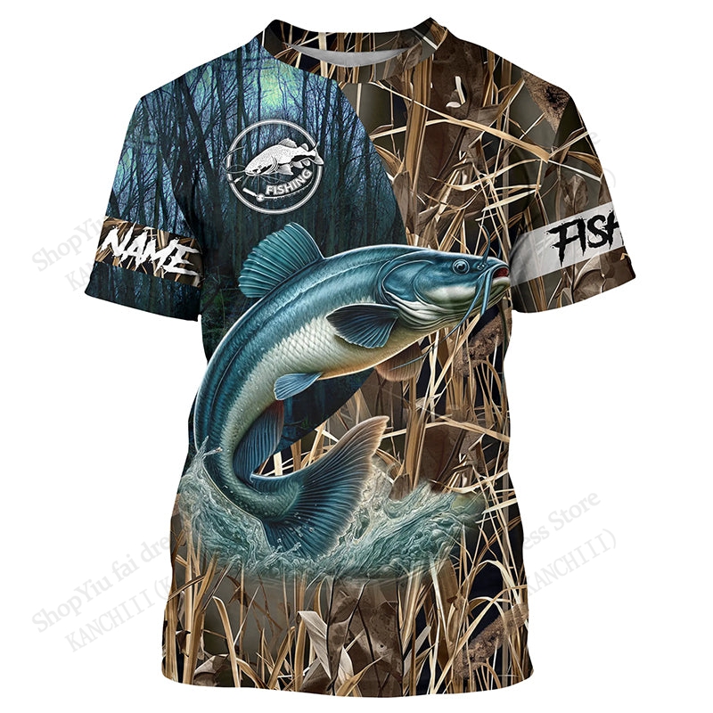 เสื้อยืดพิมพ์ลายพราง 3 มิติ สำ - Outdoor Hunting Names บทวิจารณ์และราคา