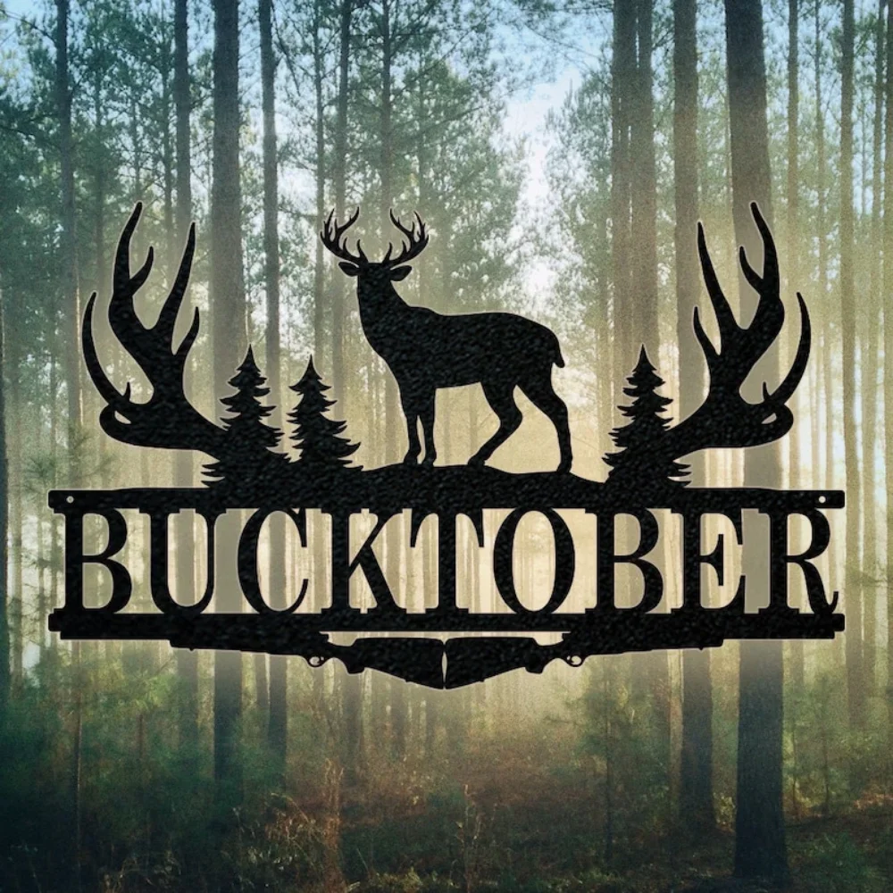 Buck Antler แยก Monogram ป้าย  - Outdoor Hunting Names บทวิจารณ์และราคา