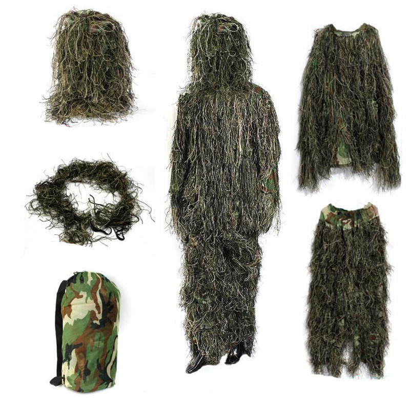 Ophidian ผู้ใหญ่เด็กชุดพราง 3D - Ghillie Suit Woodland บทวิจารณ์และราคา
