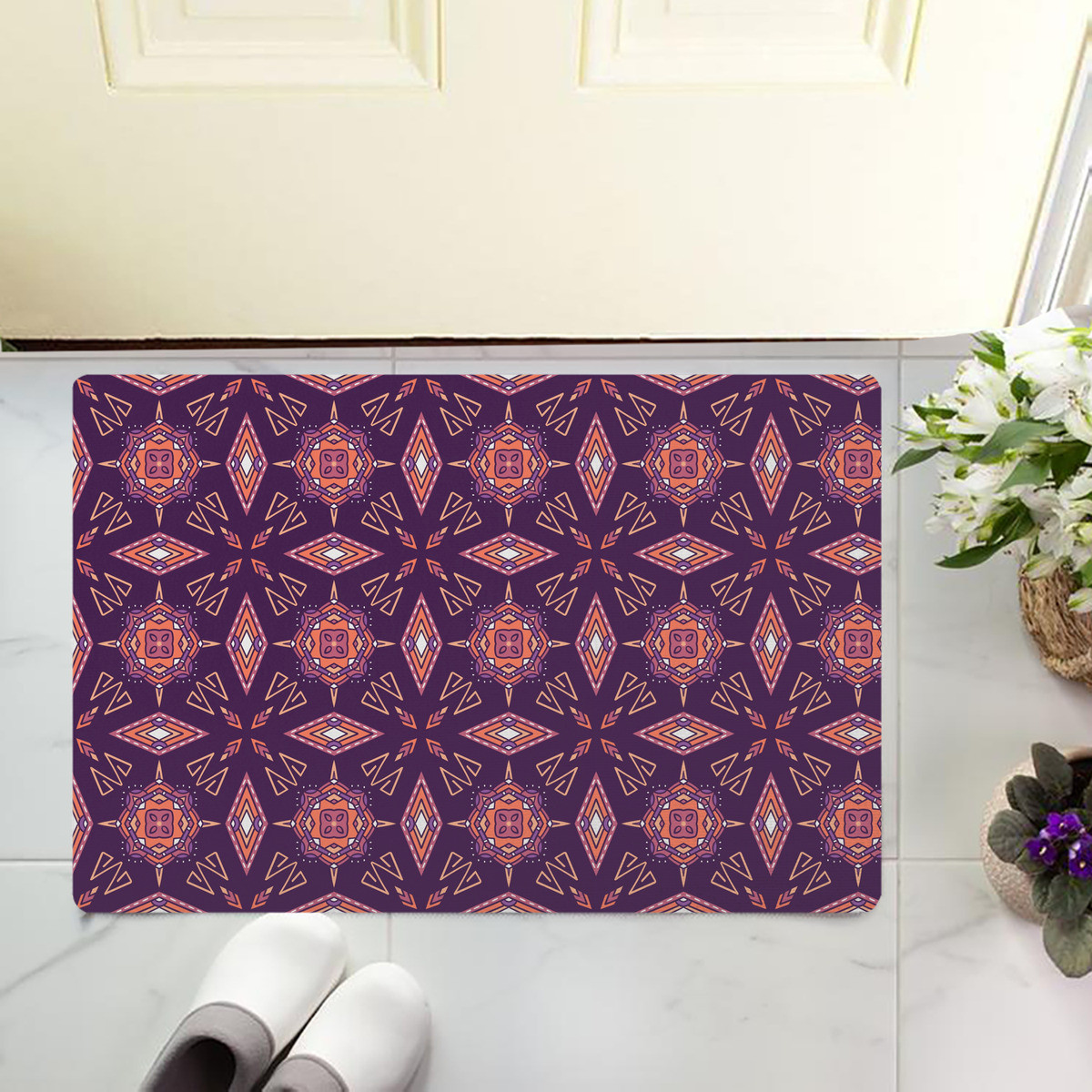 พรมเช็ดเท้าลายกวางรอยัล วินเทจ - Hunting Outdoor Rug บทวิจารณ์และราคา