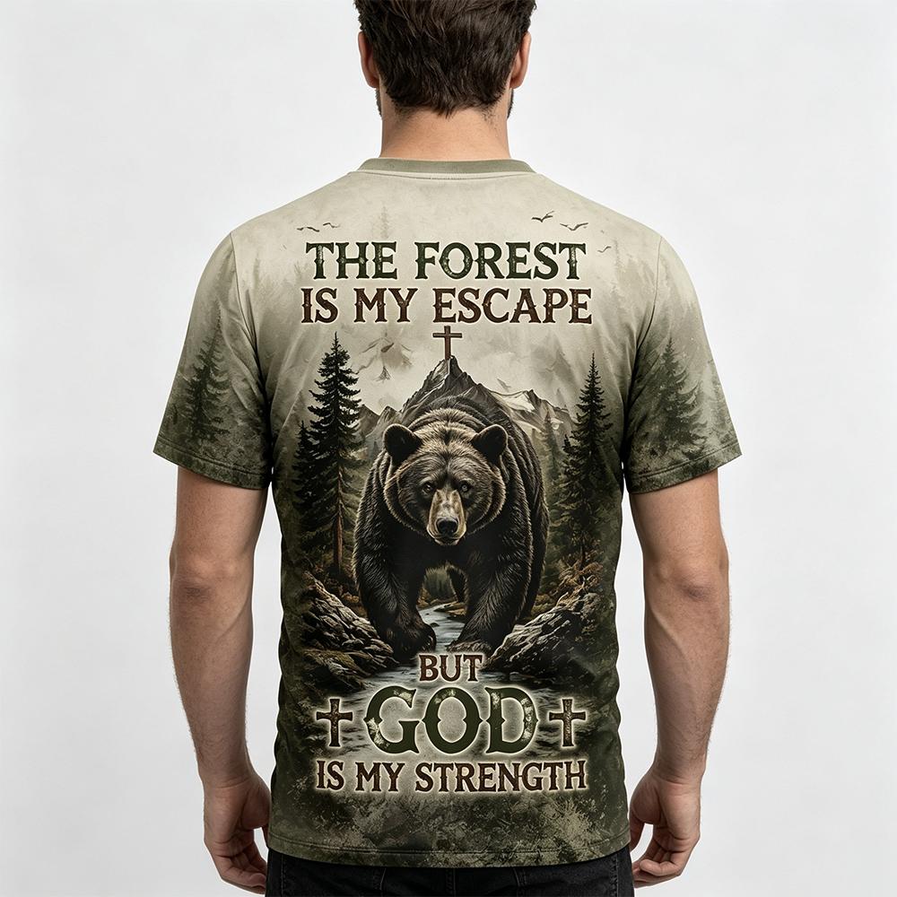 เสื้อยืดพิมพ์ลายหมีป่าสไตล์วิน - Outdoor Hunting Names บทวิจารณ์และราคา