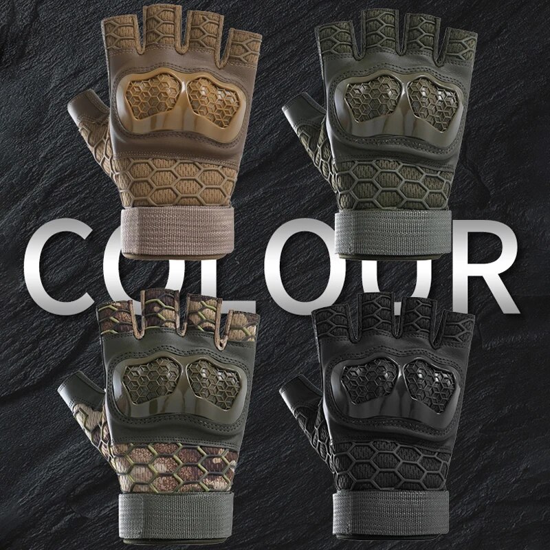 ถุงมือยุทธวิธีกลางแจ้งกีฬาครึ่ - Outdoor Hunting Names บทวิจารณ์และราคา