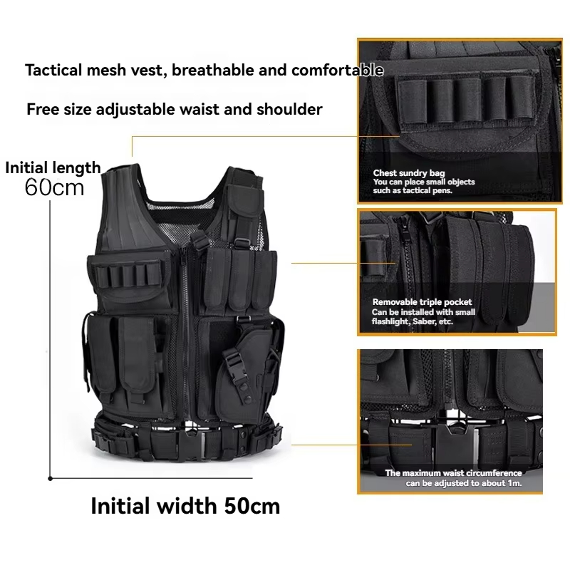เสื้อกั๊กยุทธวิธีแบบตาข่ายระบา - Outdoor Hunting Vest บทวิจารณ์และราคา