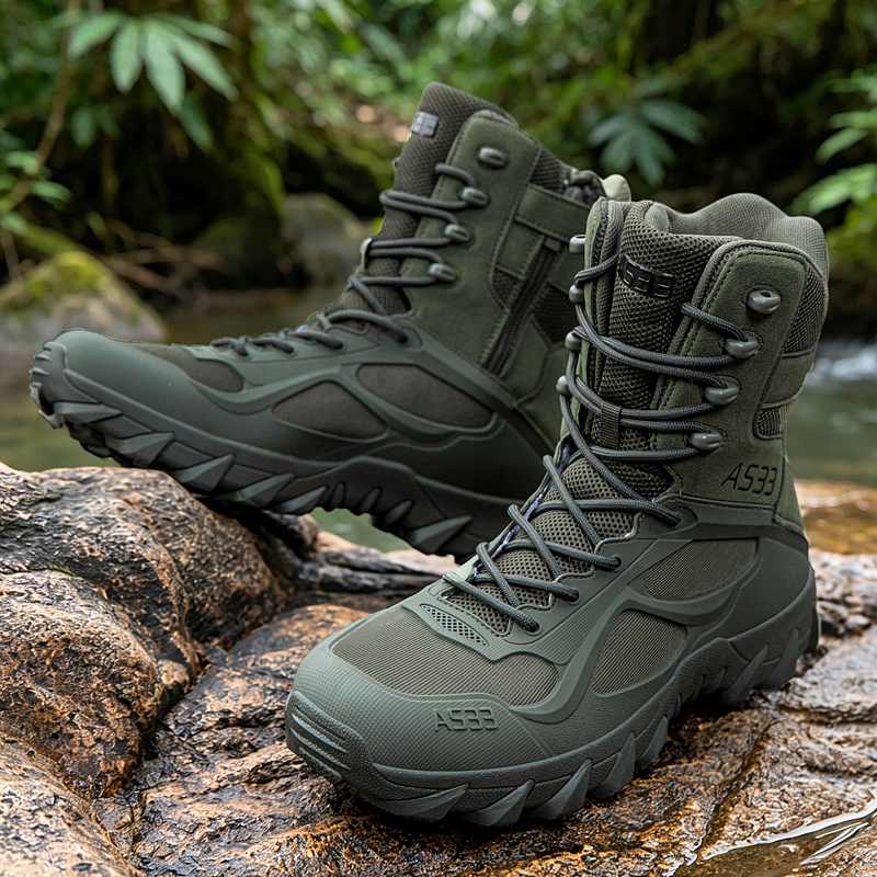 รองเท้าบูทผู้ชายแบบยุทธวิธี น้ - Hunting Outdoor Stores บทวิจารณ์และราคา
