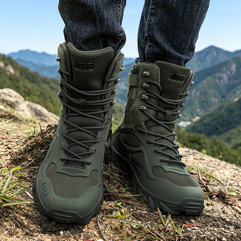 รองเท้าบูทผู้ชายแบบยุทธวิธี น้ - Hunting Outdoor Stores บทวิจารณ์และราคา