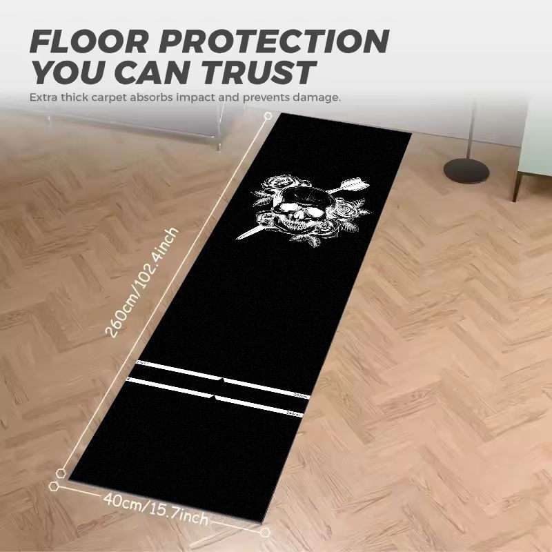 พรมปูพื้นกันลื่นลายกวาง VIKAMA - Hunting Outdoor Rug บทวิจารณ์และราคา