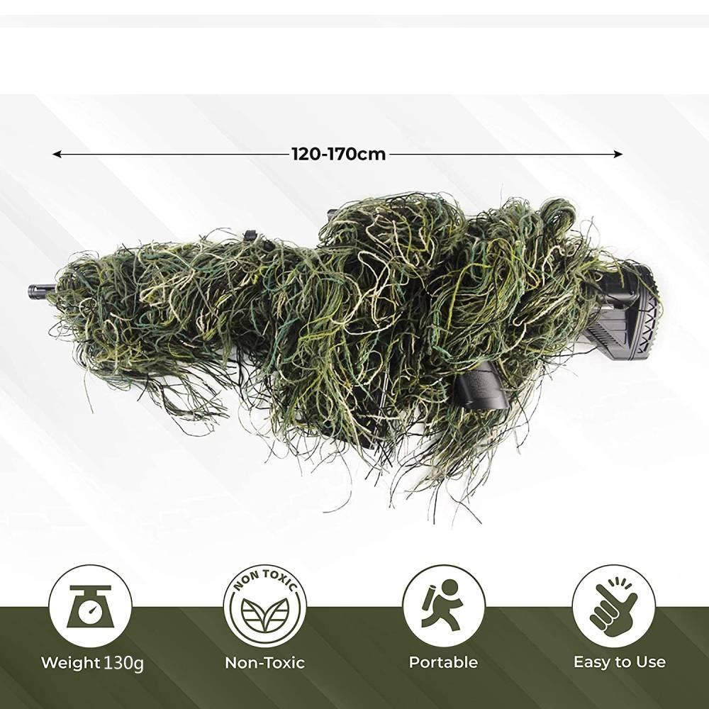 ชุดคลุมปืนไรเฟิล 3 มิติ GUGULU - Ghillie Suit Woodland บทวิจารณ์และราคา