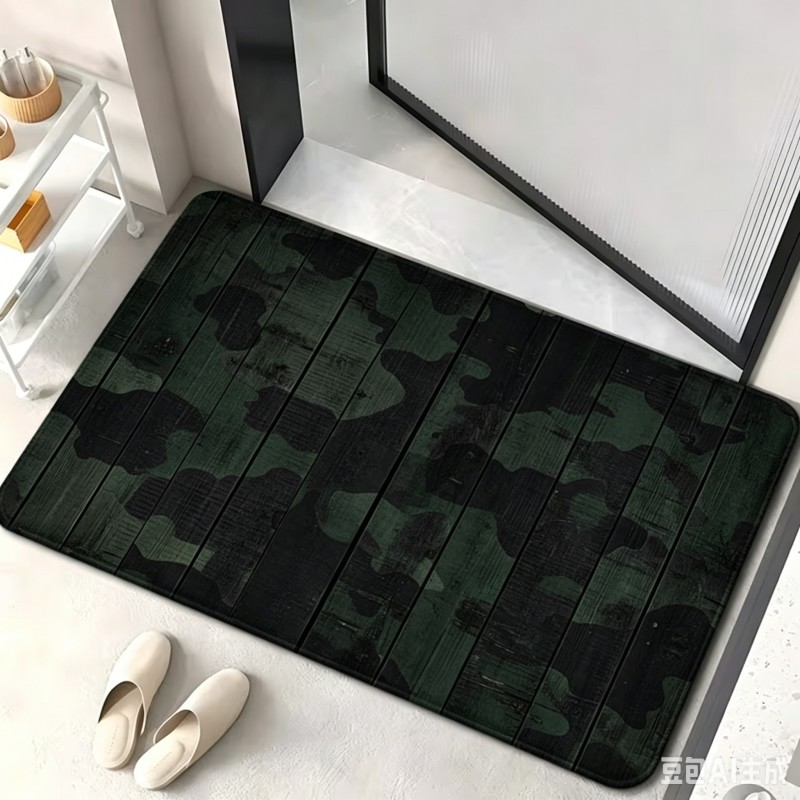 พรมเช็ดเท้าลายพรางทหาร พรมปูพื - Hunting Outdoor Rug บทวิจารณ์และราคา