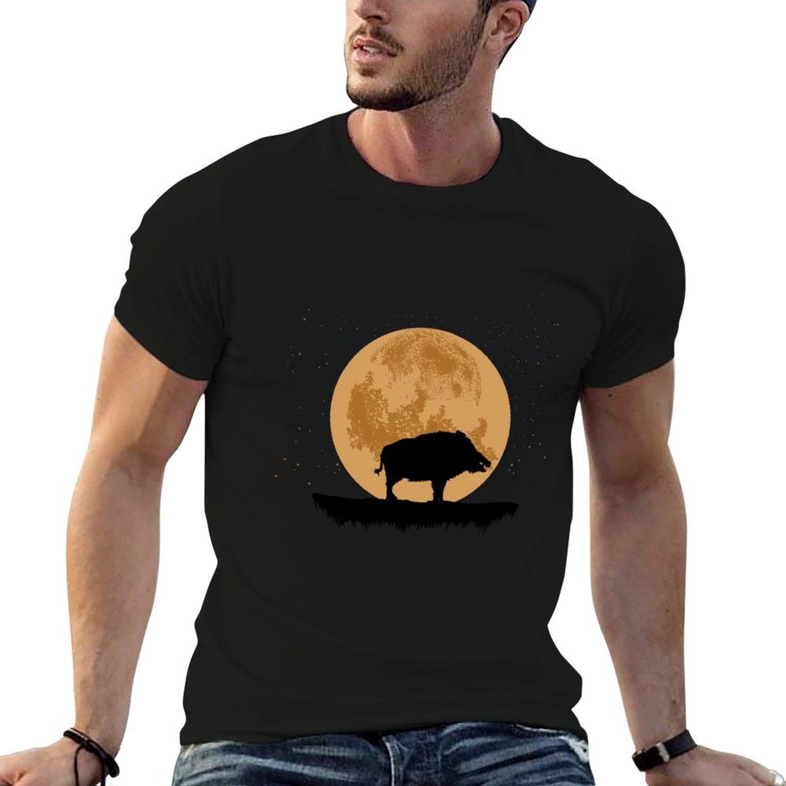 เสื้อยืดลายหมูป่า ขนหมูป่า เสื - Wildman Hunting & Outdoor Robertson Photos บทวิจารณ์และราคา