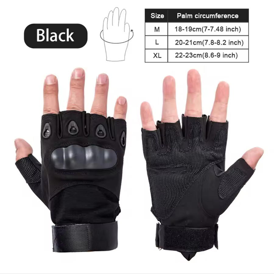 Half Finger ถุงมือยุทธวิธีกลาง - Outdoor Hunting Names บทวิจารณ์และราคา