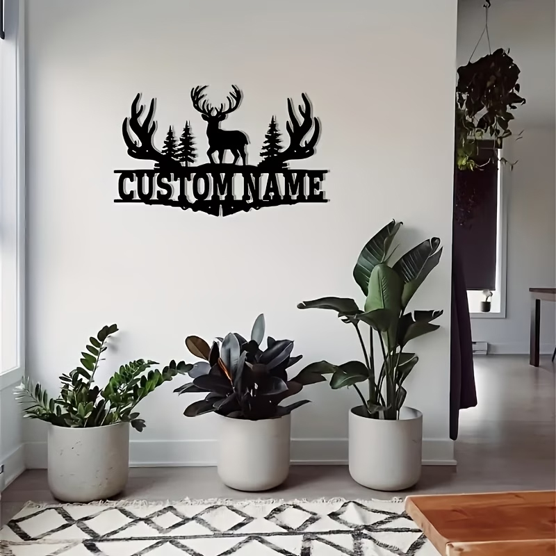 งานศิลปะติดผนังโลหะรูปเขากวางส - Outdoor Hunting Names บทวิจารณ์และราคา