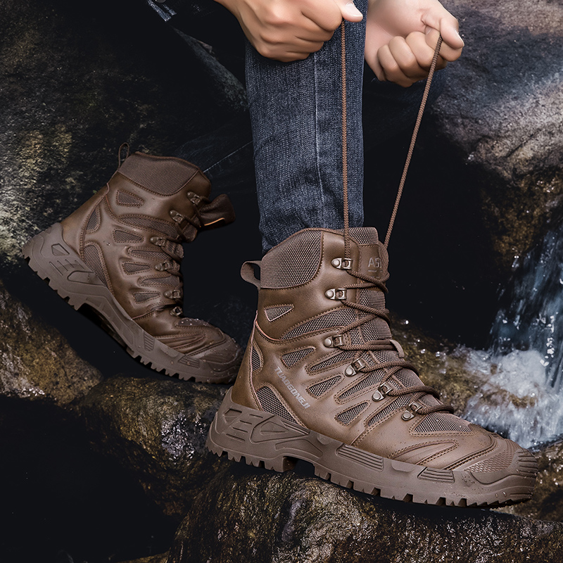 ผู้ชายเดินป่ากลางแจ้งรองเท้าบู - Hunting Outdoor Stores บทวิจารณ์และราคา