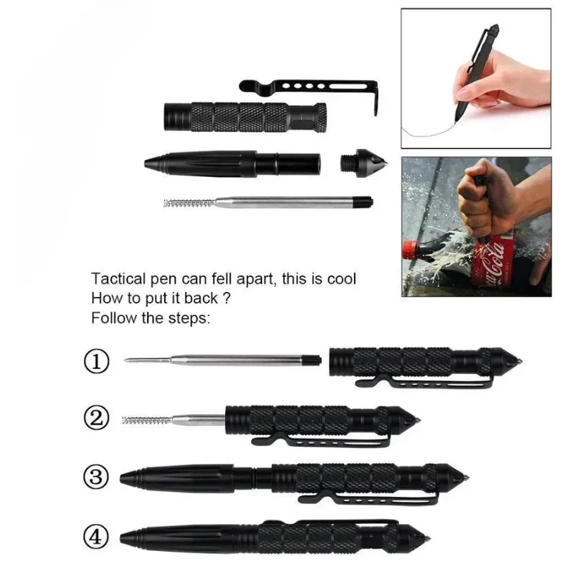 ปากกายุทธวิธีอเนกประสงค์ ป้องก - Tactical Pen Tool บทวิจารณ์และราคา