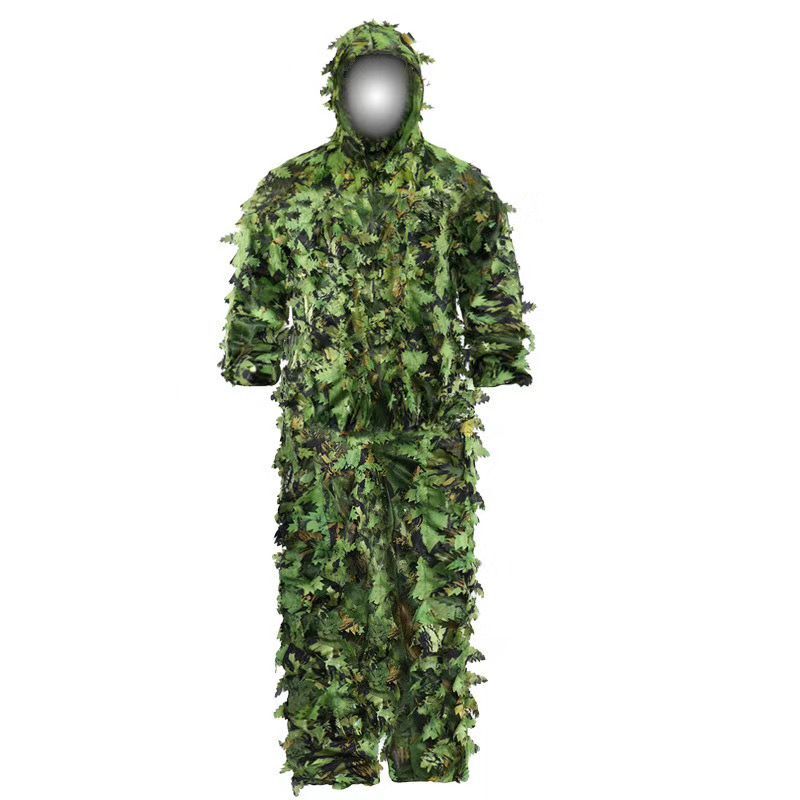 ใหม่-Sticky ดอกไม้ Bionic ใบชุ - Ghillie Suit Woodland บทวิจารณ์และราคา